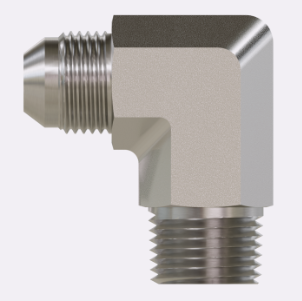 2501-10-06, MJ-MP90, JIC to Pipe Elbow 90°