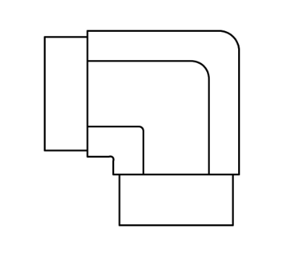 5504-06-04, FP-FP90, Pipe Elbow 90°