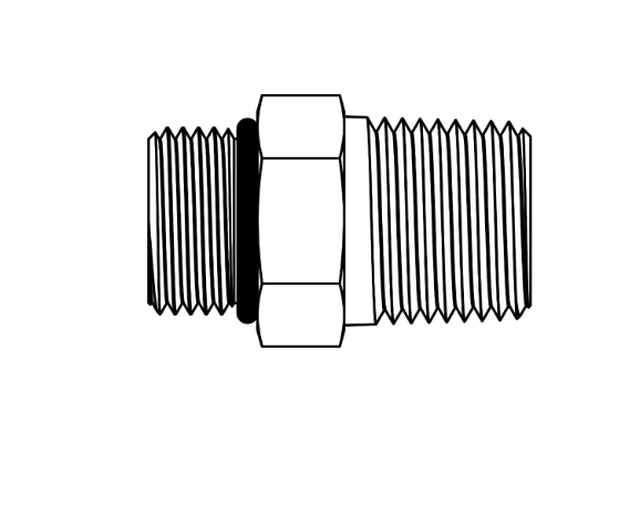 6401-06-06, MOR-MP, O-Ring to Pipe