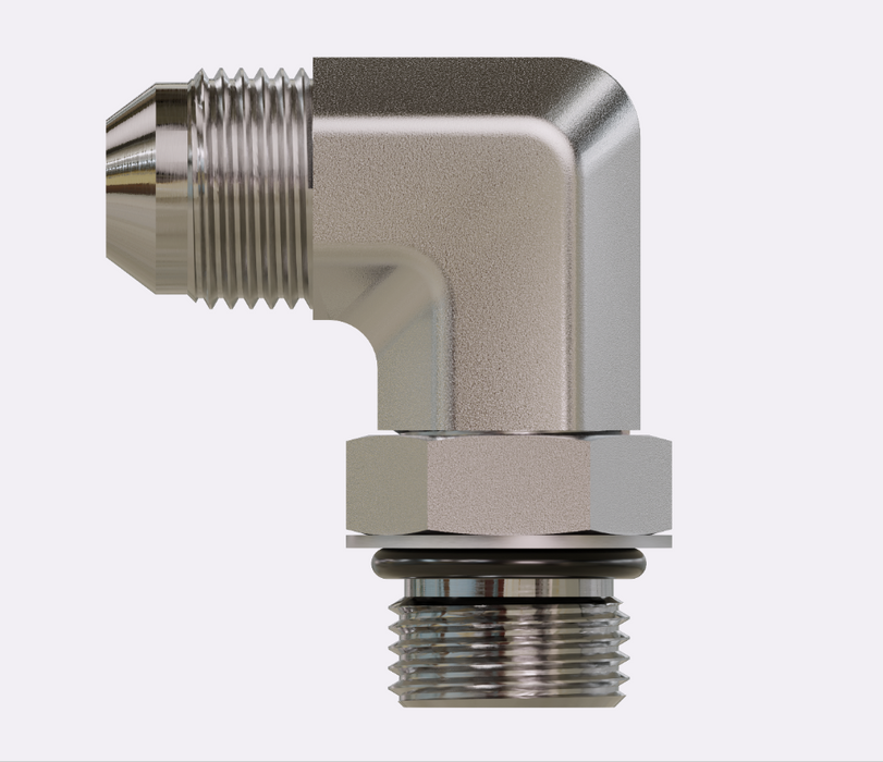 6801-08-12, MJ-MB90, JIC to O Ring Elbow 90°