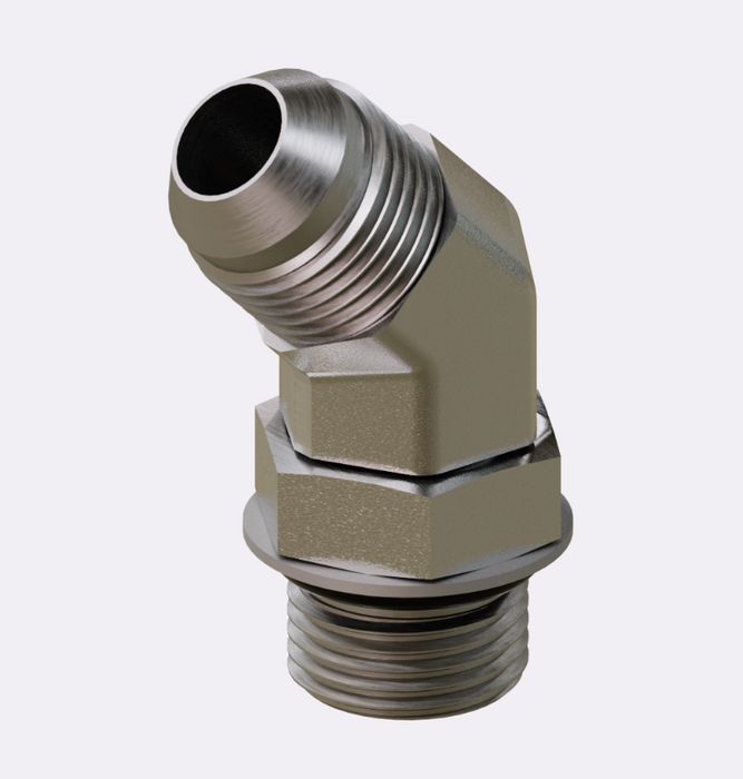 6802-10-10, MJ-MB45, JIC to O-Ring Elbow 45°