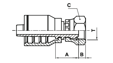 TEXCEL  F2-0404-BFS BSPP Female Swivel